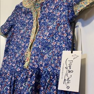 Pippa&Julie blue/yellow floral print